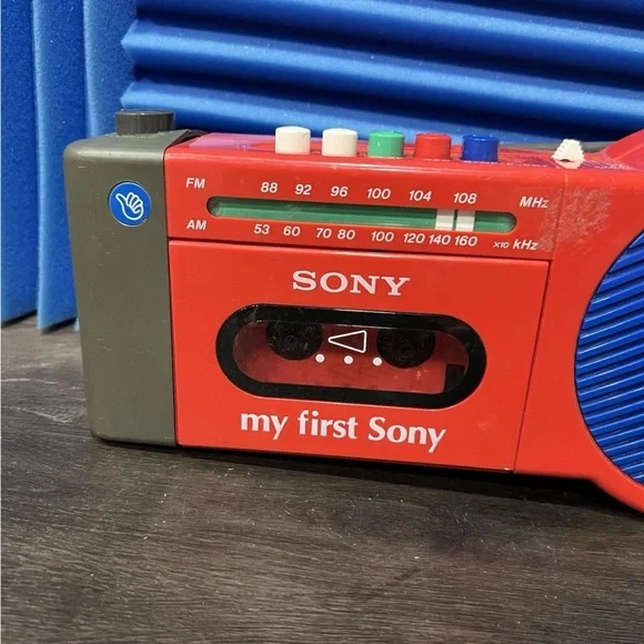 My First Sony Casette Player Cfm 2000 Radio Casette Player Untested - Picture 2 of 6